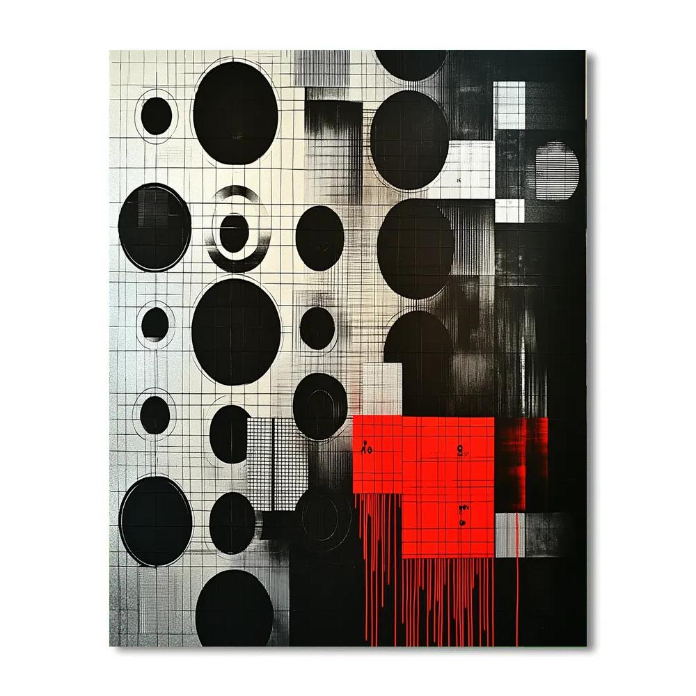 Banksy Inspired Surveillance State Number painting