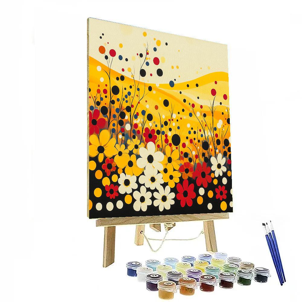 Yayoi Kusama Inspired Blossoming Oblivion DIY paint by numbers