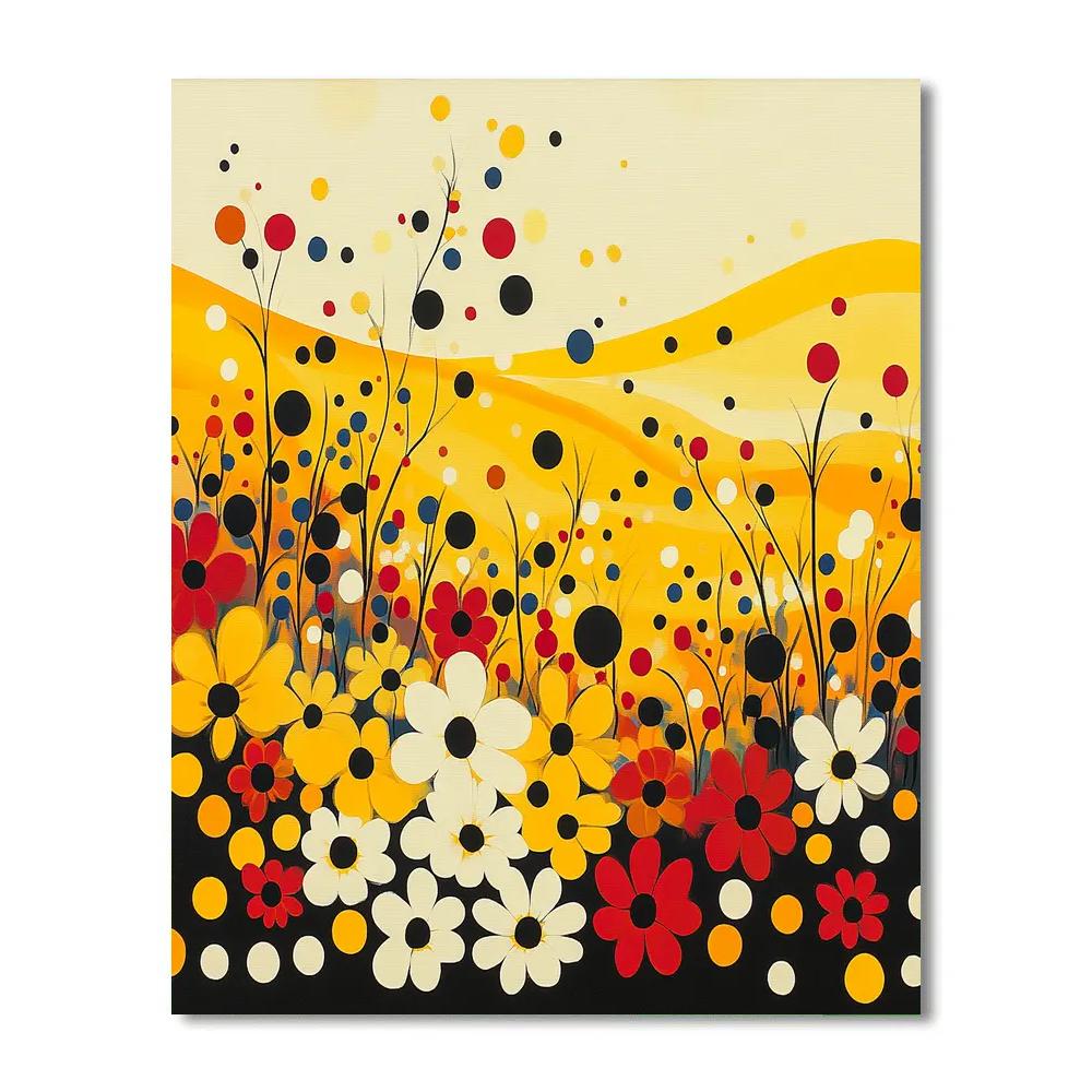Yayoi Kusama Inspired Blossoming Oblivion DIY paint by numbers