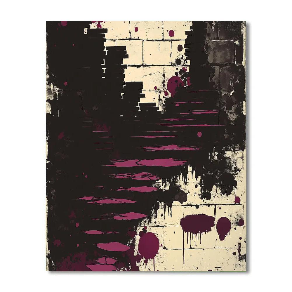 Banksy Inspired Consumer Hunger Number painting