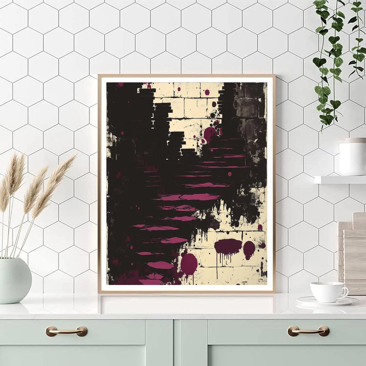 Banksy Inspired Consumer Hunger Number painting