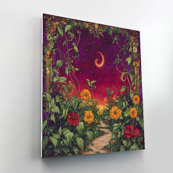 Frida Kahlo Inspired Cosmic Garden painting number kit