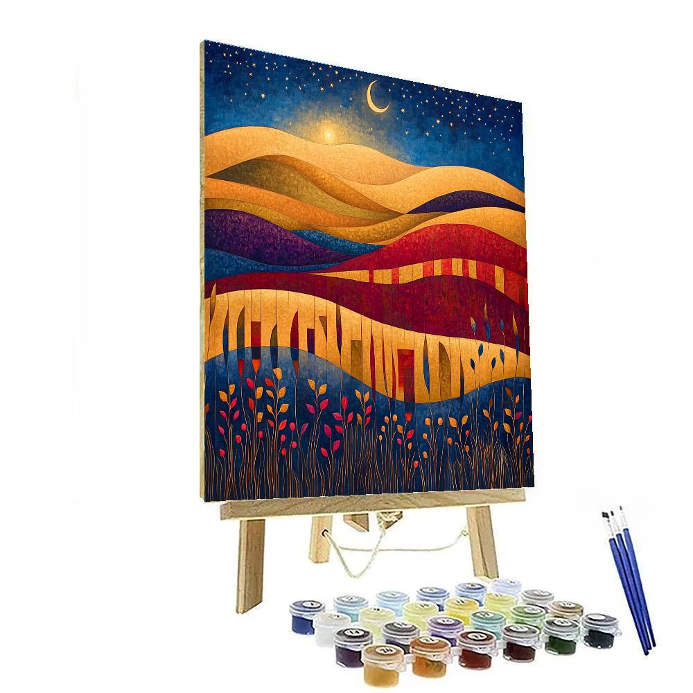 Paul Klee Inspired Celestial Garden painting number kit