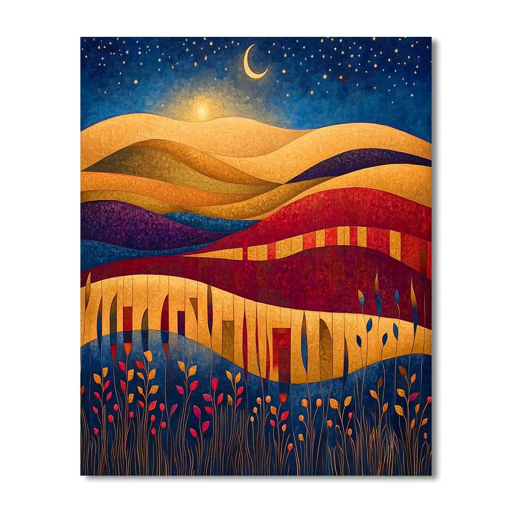 Paul Klee Inspired Celestial Garden painting number kit