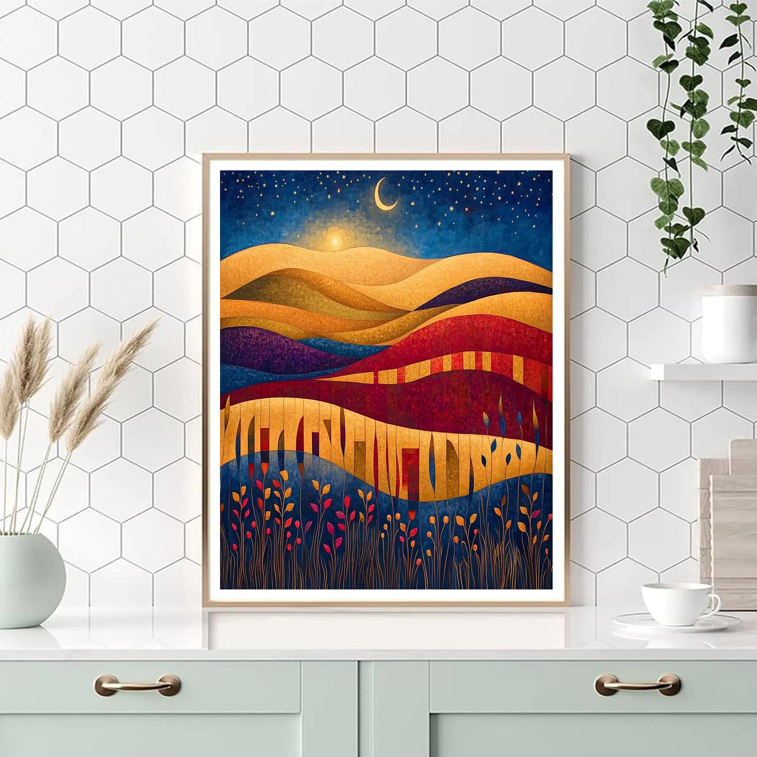 Paul Klee Inspired Celestial Garden painting number kit