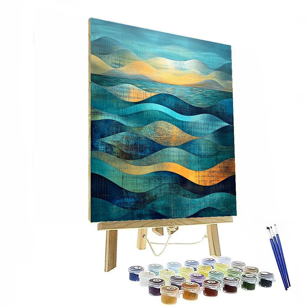 Paul Klee Inspired Ocean Of Echoes paint by number