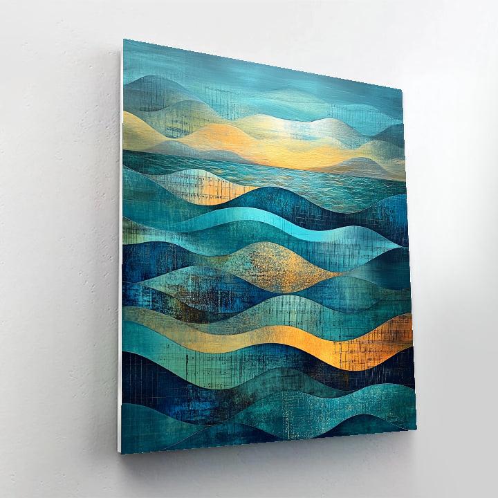 Paul Klee Inspired Ocean Of Echoes paint by number