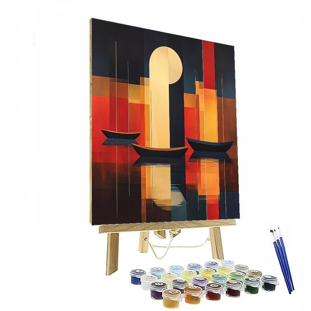 Paul Klee Inspired Harbor Of Light Painting by numbers kit