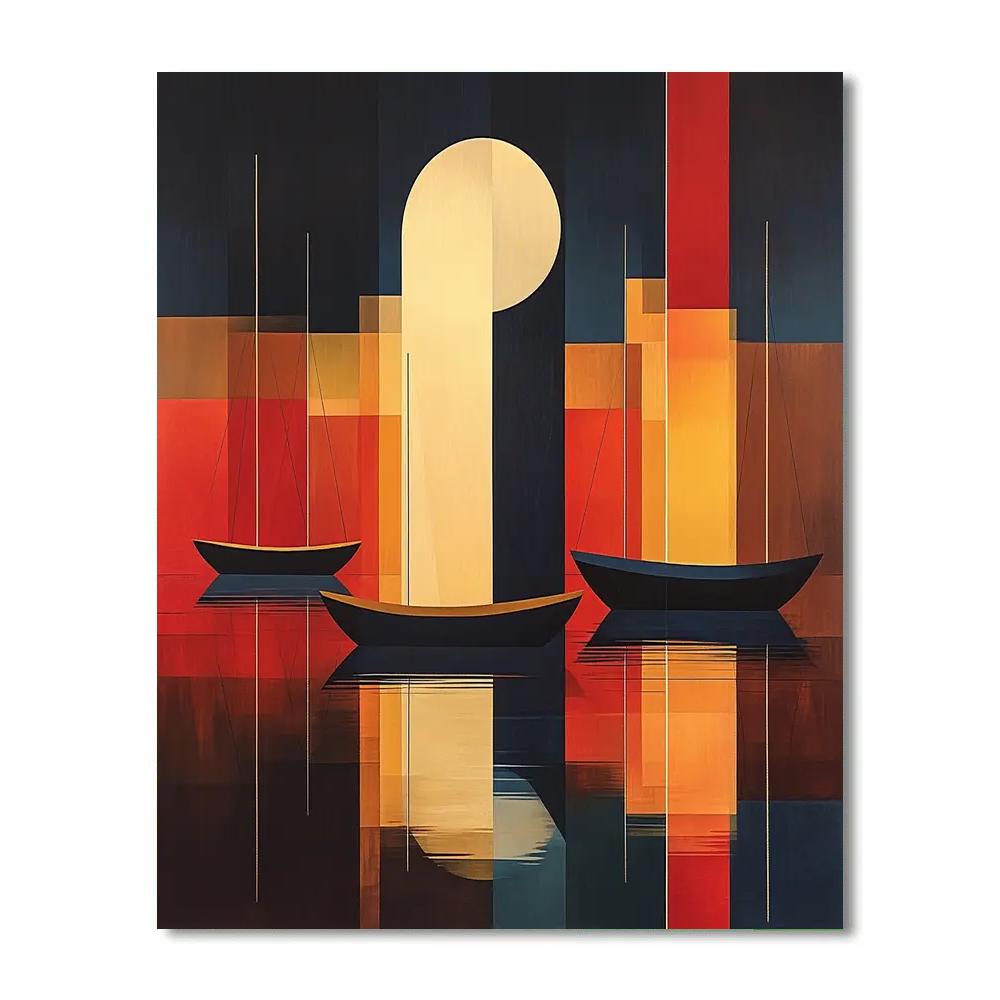 Paul Klee Inspired Harbor Of Light Painting by numbers kit