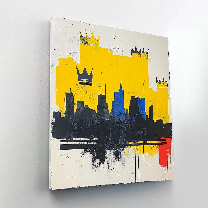 Jean-Michel Basquiat Inspired Urban Rhythm Horizon painting number kit