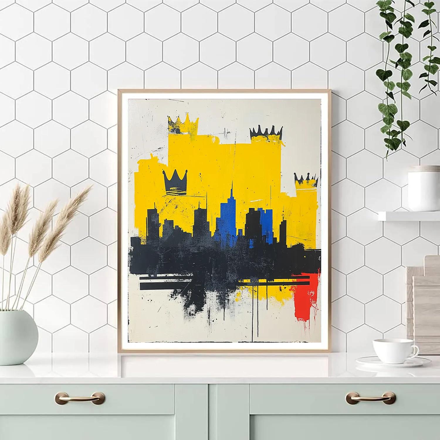 Jean-Michel Basquiat Inspired Urban Rhythm Horizon painting number kit