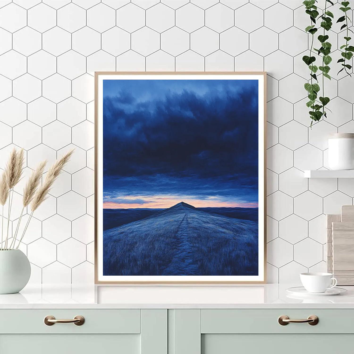 Francisco Goya Inspired Twilight Ridge With Ominous Horizon DIY paint by numbers