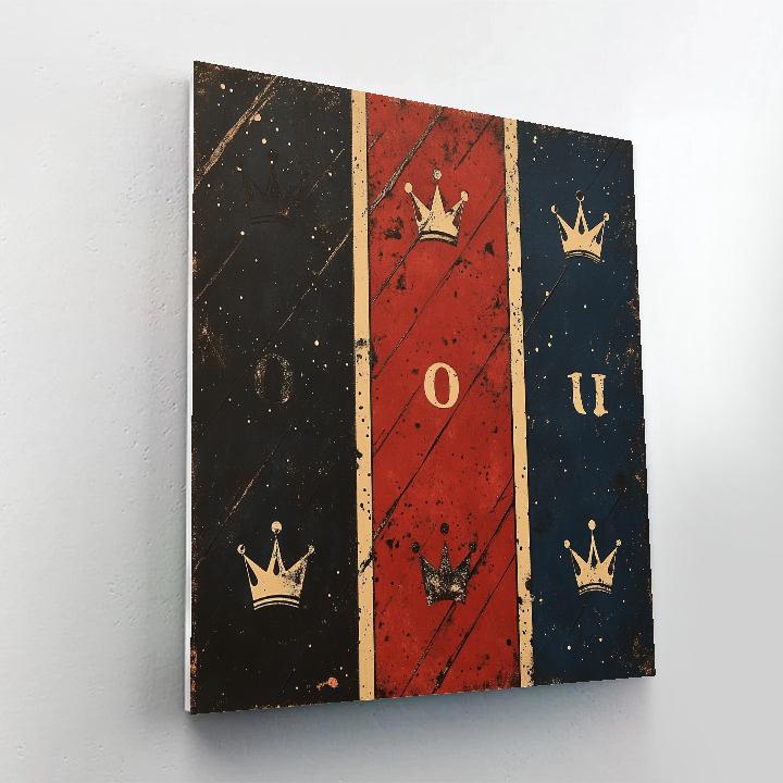 Jean-Michel Basquiat Inspired Fractured Identity Map Paint by numbers art