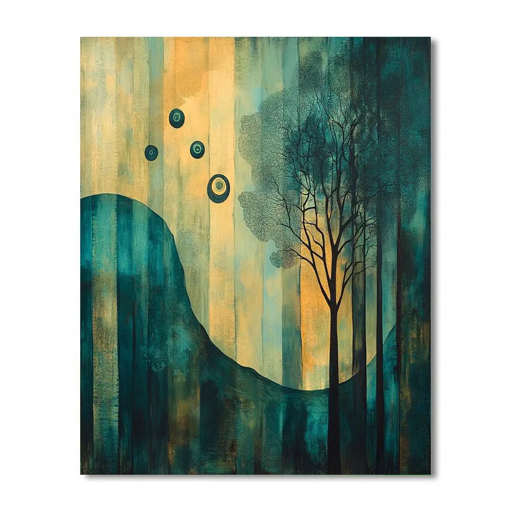 Max Ernst Inspired Dreamscape Forest Painting by numbers kit