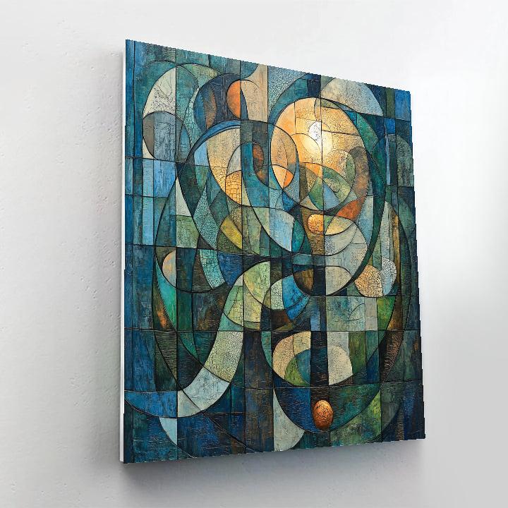 Max Ernst Inspired Celestial Mosaic Painting by numbers kit
