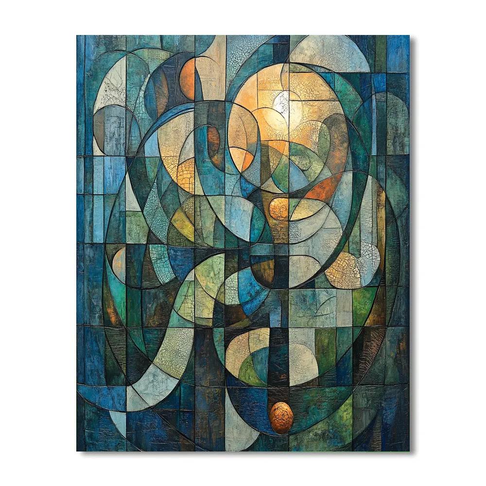 Max Ernst Inspired Celestial Mosaic Painting by numbers kit