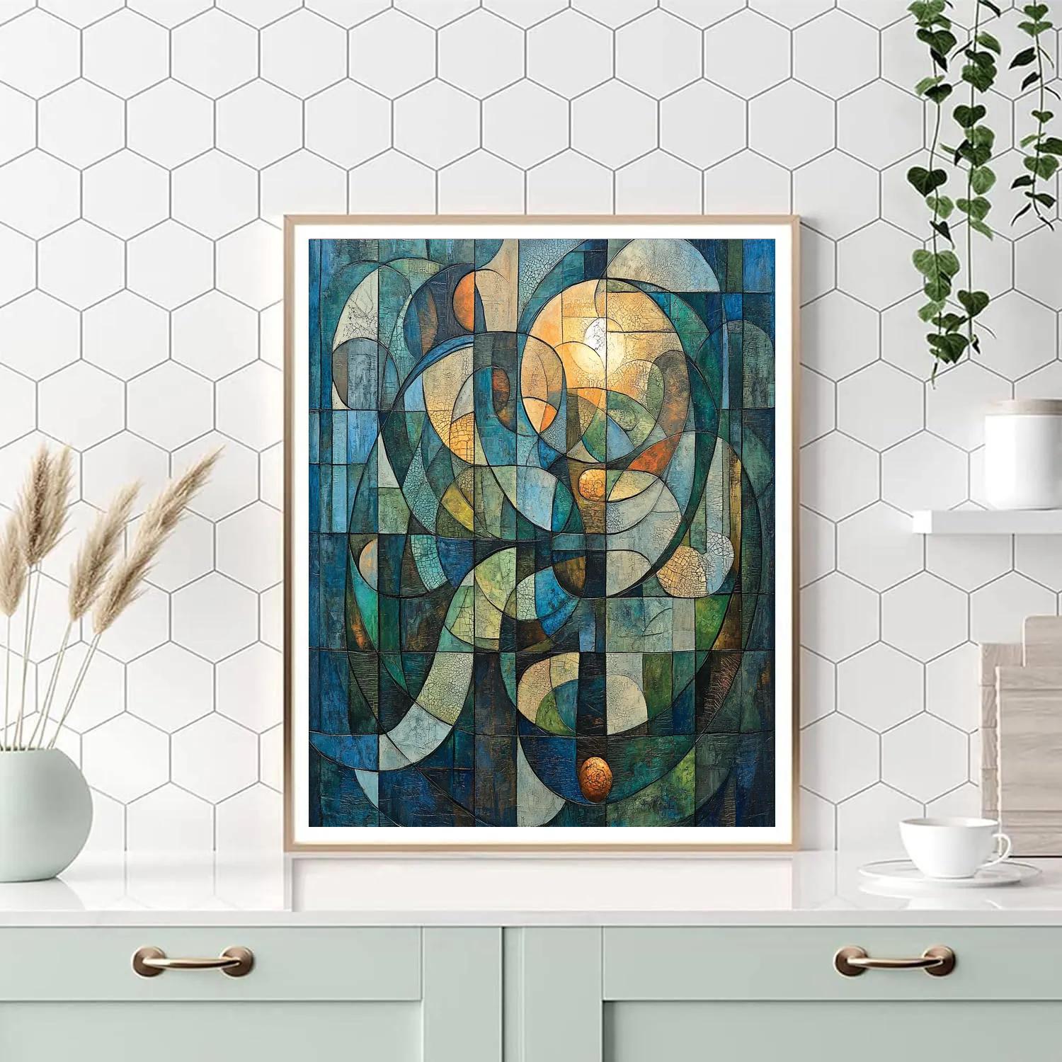 Max Ernst Inspired Celestial Mosaic Painting by numbers kit