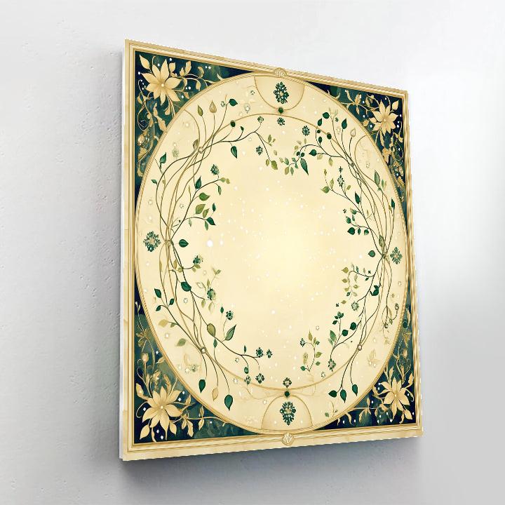 Alphonse Mucha Inspired Celestial Botany paint by numbers