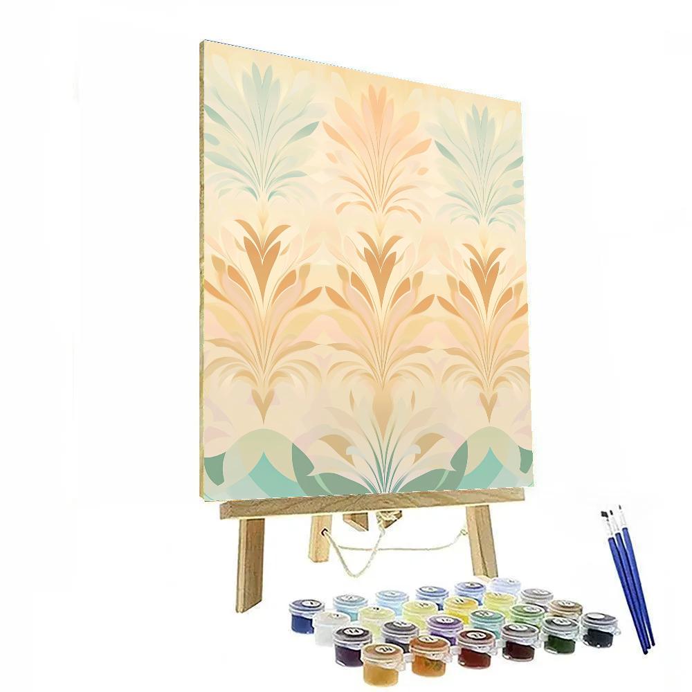 Alphonse Mucha Inspired Aurora Flora paint by numbers