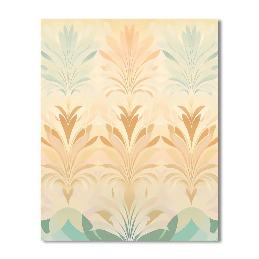 Alphonse Mucha Inspired Aurora Flora paint by numbers