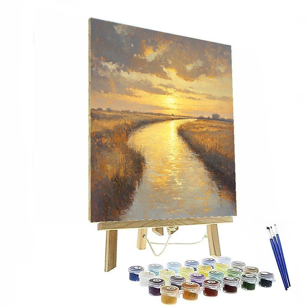 Rembrandt Inspired River Bend With Luminous Break Paint by numbers kits