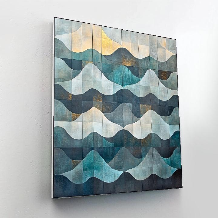 M.C. Escher Inspired Tessellated Aurora Numbered painting kits
