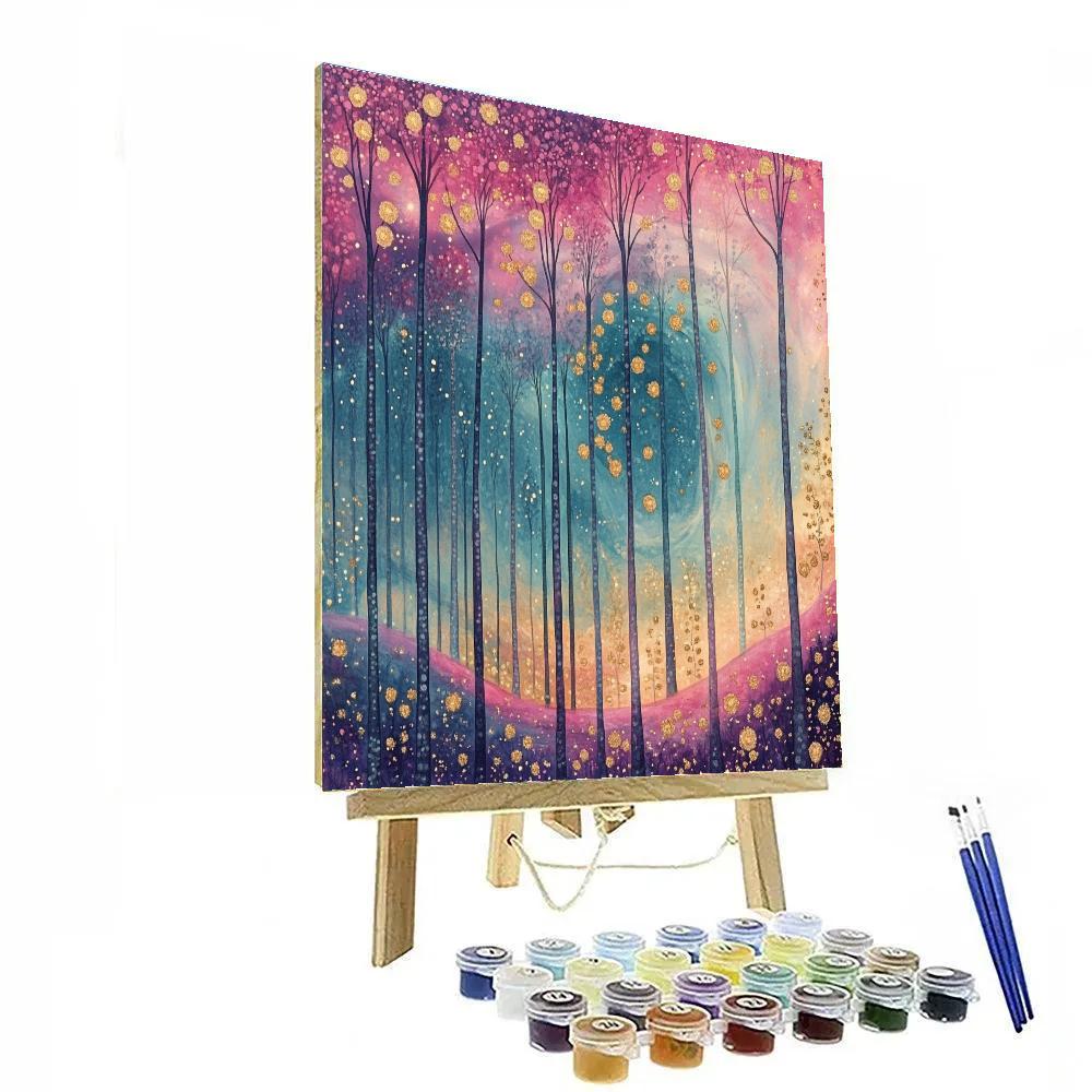 Georges Seurat Inspired Nebula Orchard Paint by numbers art