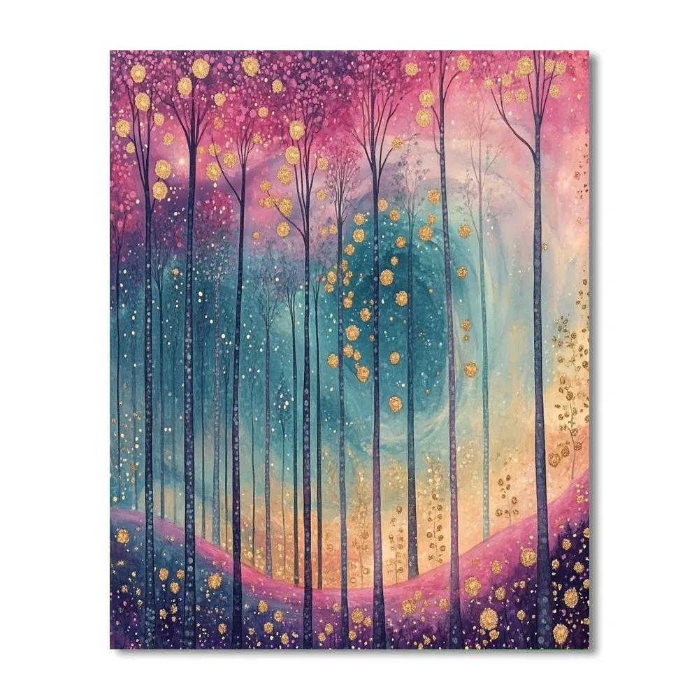 Georges Seurat Inspired Nebula Orchard Paint by numbers art