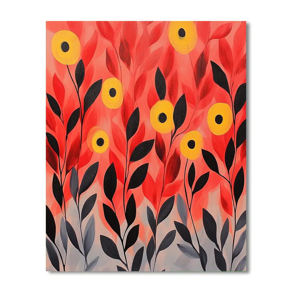 Joan Miró Inspired Dream Garden Of Signals painting number kit