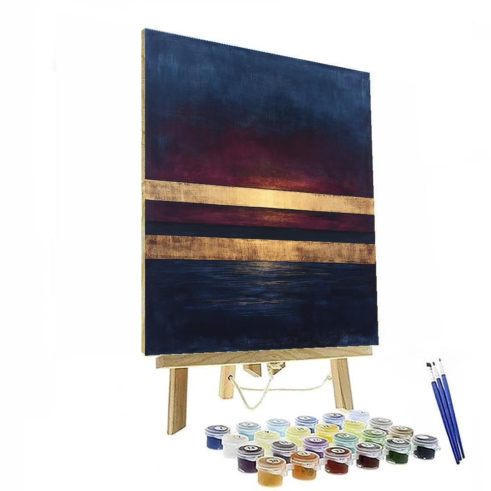 Mark Rothko Inspired Celestial Dusk Number painting