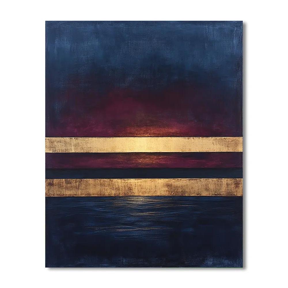 Mark Rothko Inspired Celestial Dusk Number painting