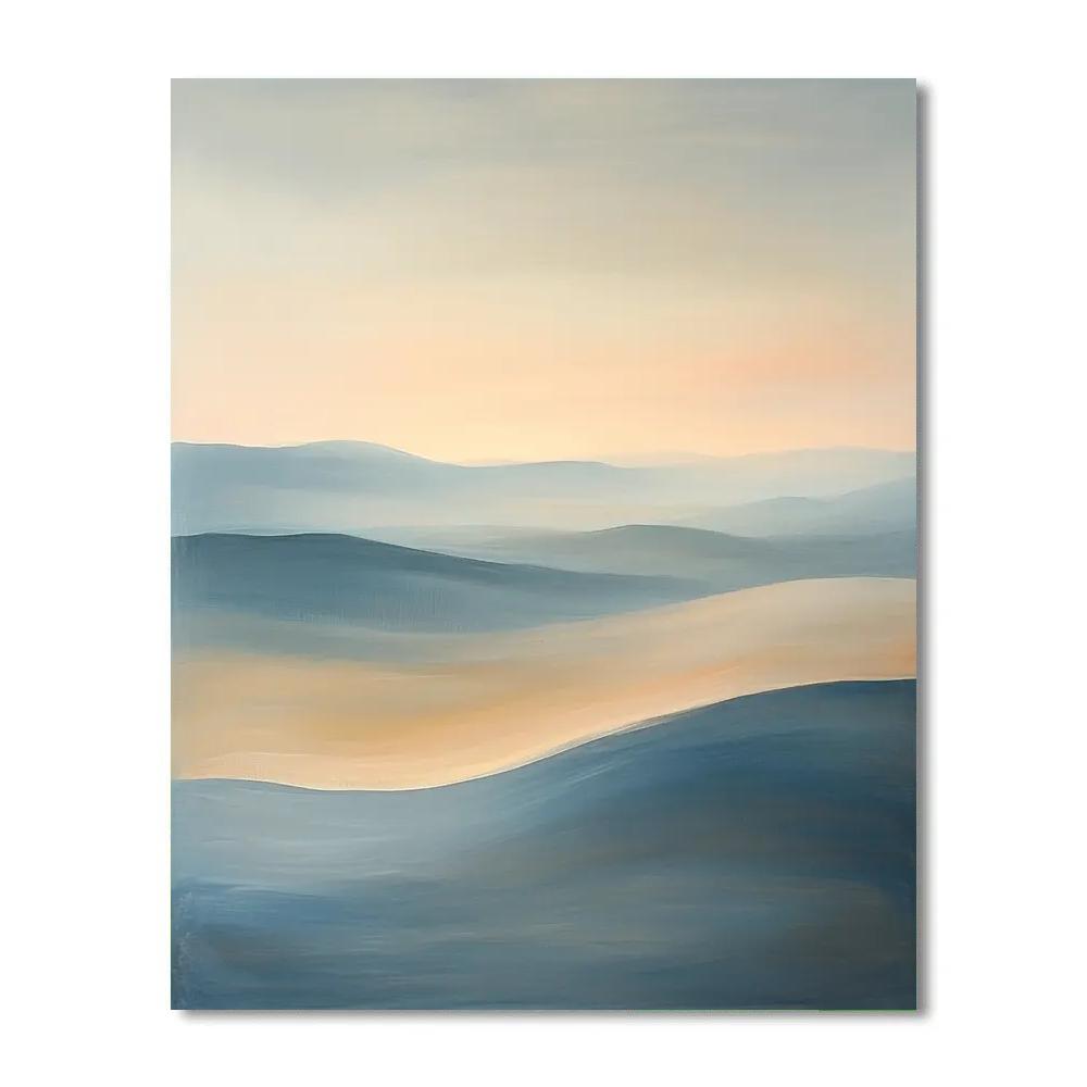 Edgar Degas Inspired Misty Morning Rhythm paint by numbers