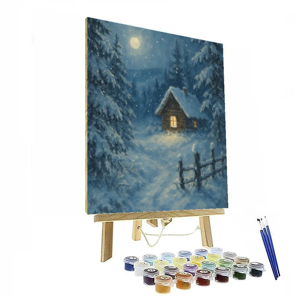 Moonlit Pine Hollow DIY paint by numbers