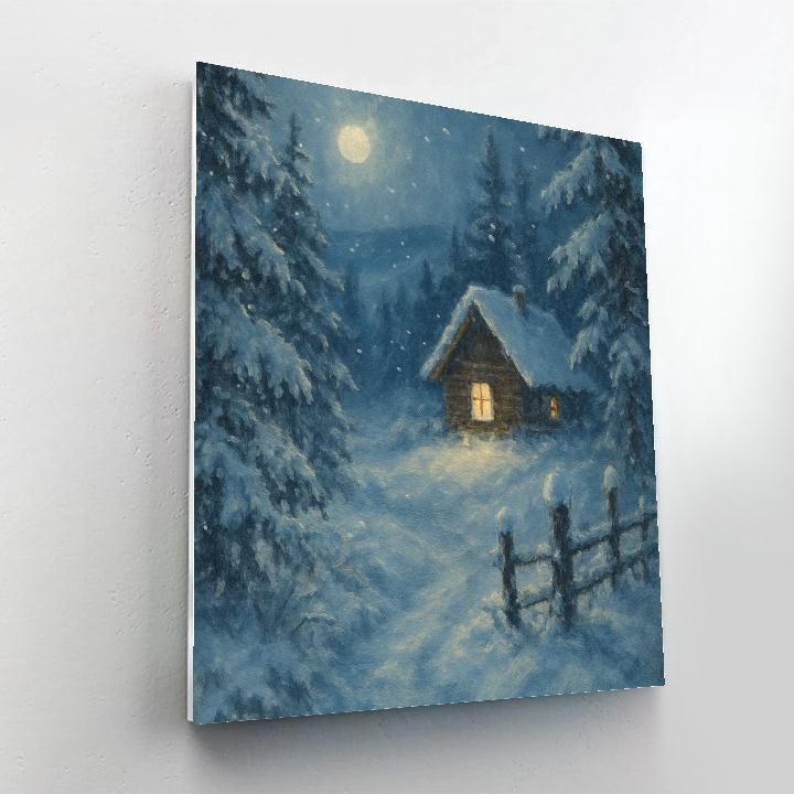 Moonlit Pine Hollow DIY paint by numbers