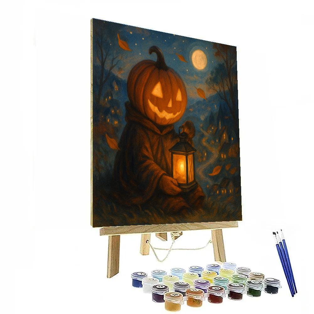 Lantern Keeper On The Hill Painting by numbers kit