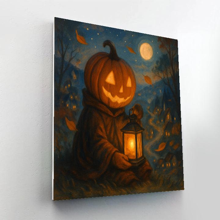 Lantern Keeper On The Hill Painting by numbers kit