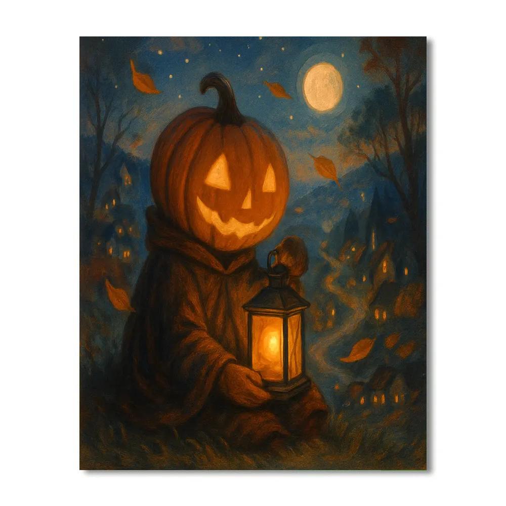 Lantern Keeper On The Hill Painting by numbers kit