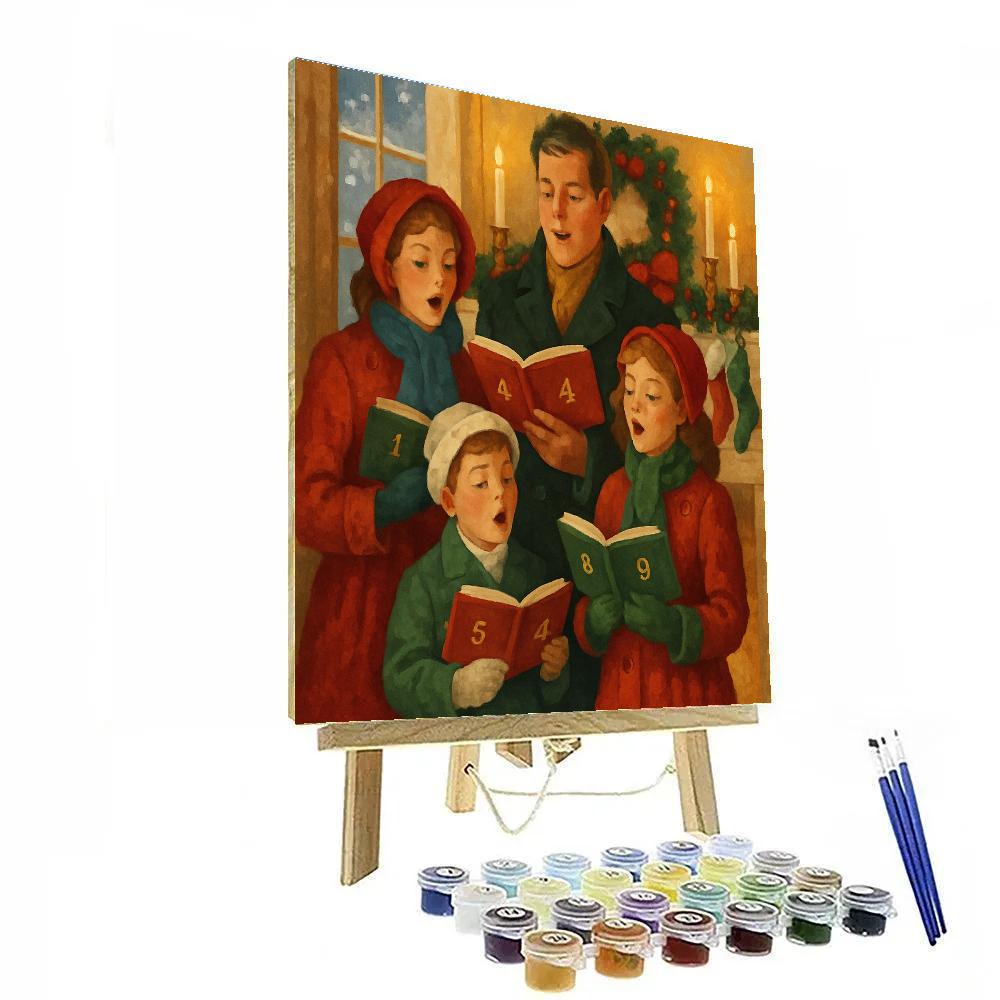Hearthside Carol Number painting