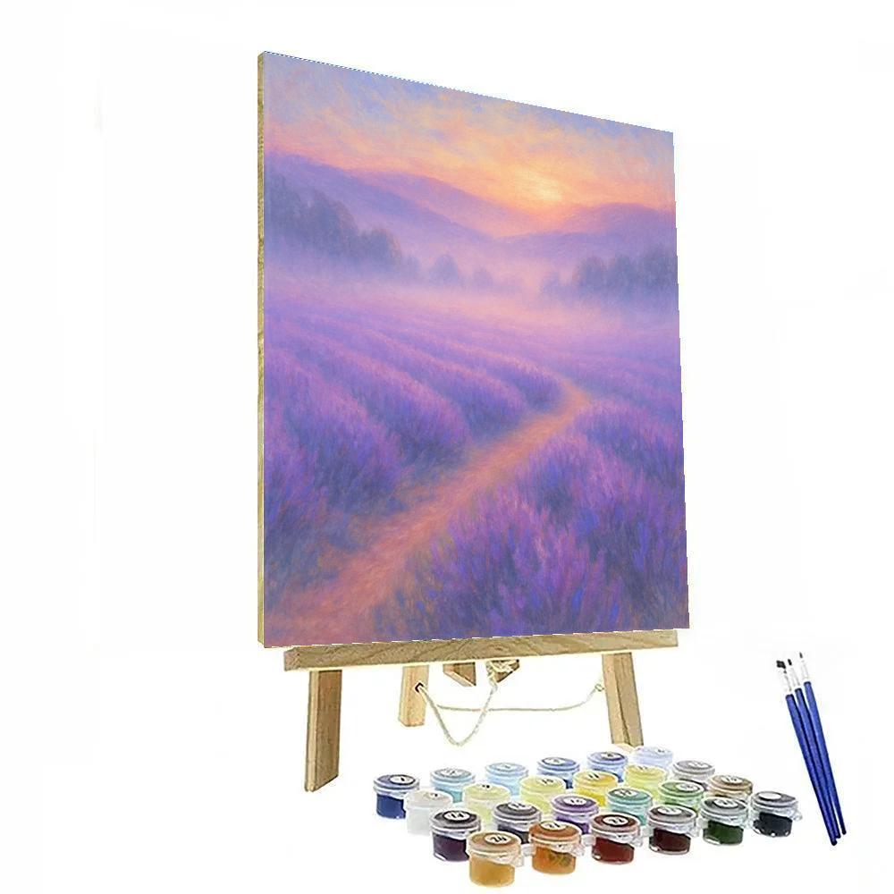 Misted Lavender Valley Numbered painting kits