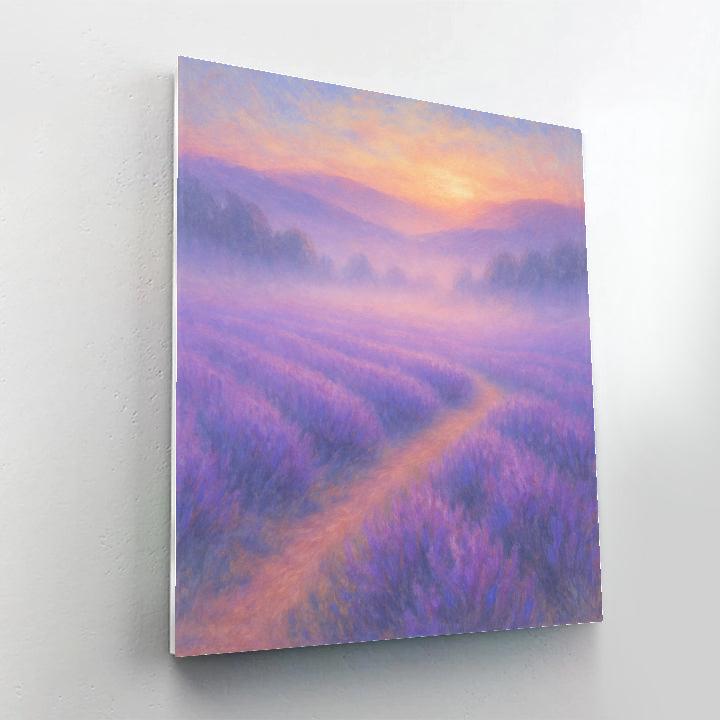 Misted Lavender Valley Numbered painting kits