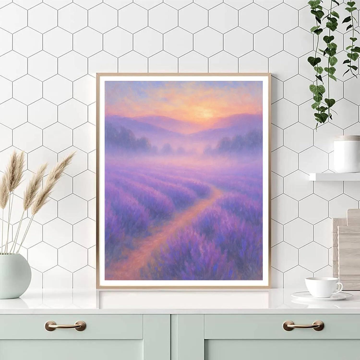 Misted Lavender Valley Numbered painting kits