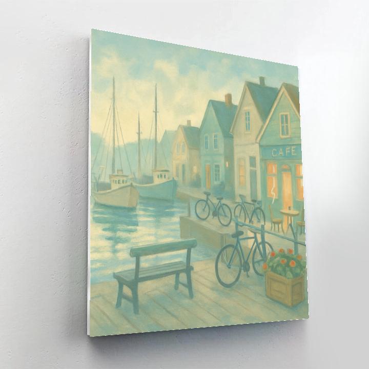 Harbor Cafe Morning Paint by numbers kits