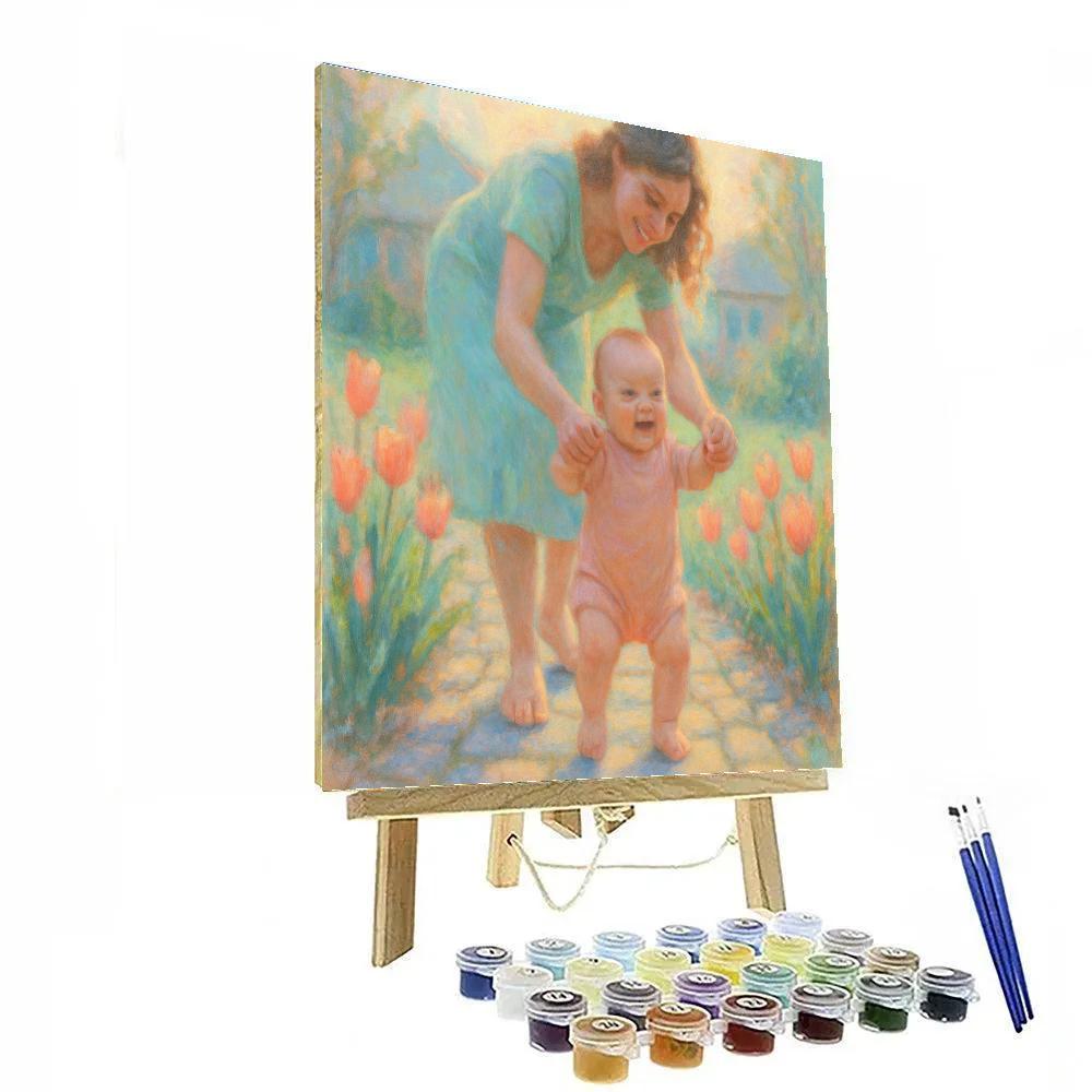 First Steps In Spring Garden Number painting