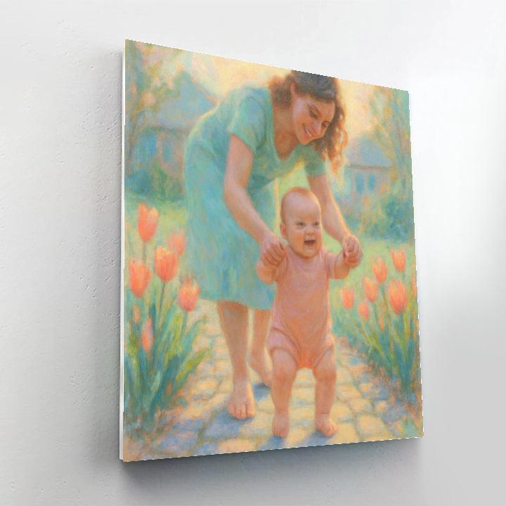 First Steps In Spring Garden Number painting