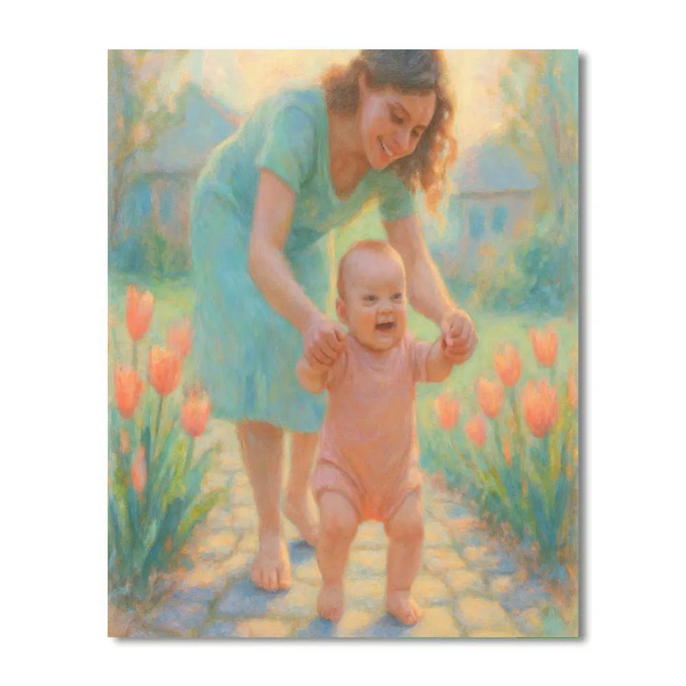 First Steps In Spring Garden Number painting