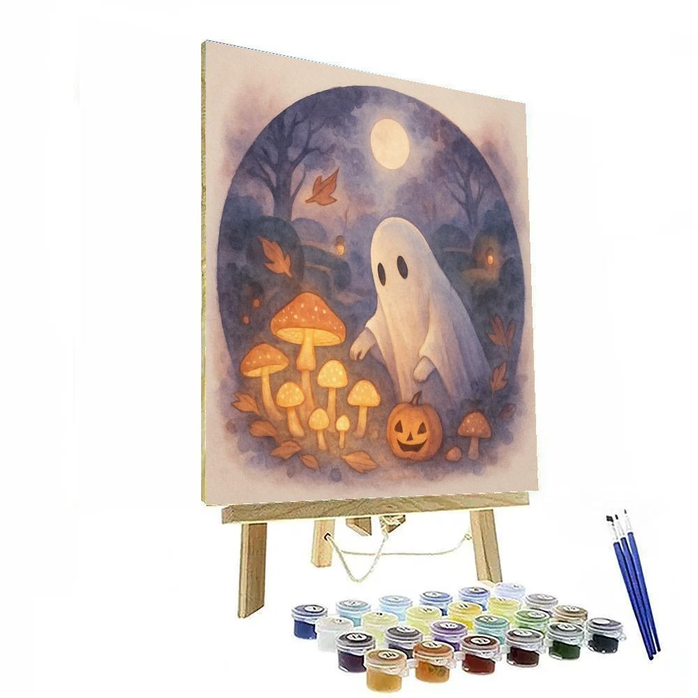 Mushroom Moon Garden Numbered painting kits