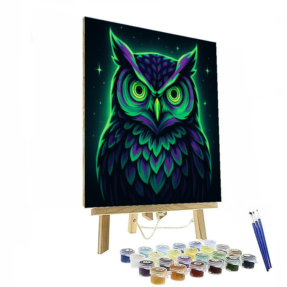 Electric Owl Oracle paint by numbers