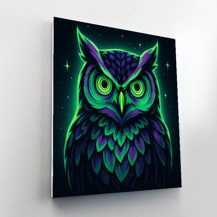 Electric Owl Oracle paint by numbers