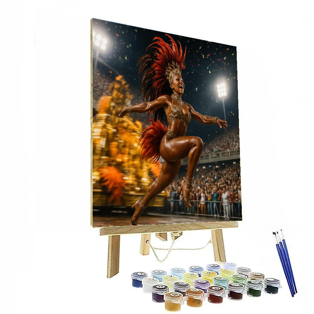 Rio Carnival Samba Night paint by number