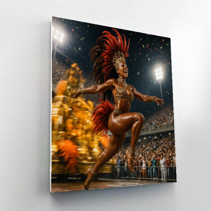 Rio Carnival Samba Night paint by number